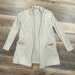 Barefoot Dreams Bamboo Chic Lite plush super soft long line open front cardigan